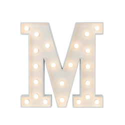 M Letter Lighted Marquee