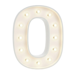 O Letter Lighted Marquee