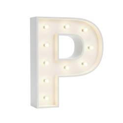 P Letter Lighted Marquee