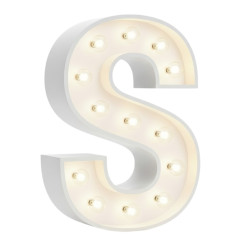 S Letter Lighted Marquee
