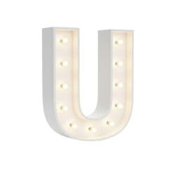 U Letter Lighted Marquee