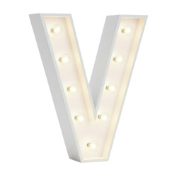 V Letter Lighted Marquee