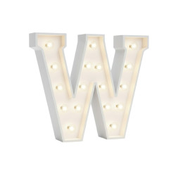 W Letter Lighted Marquee
