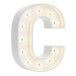 C Letter Lighted Marquee