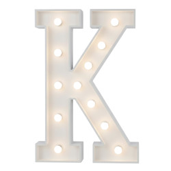 K Letter Lighted Marquee