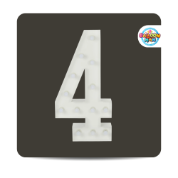 Number 4 Lighted Marquee