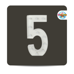 Number 5 Lighted Marquee