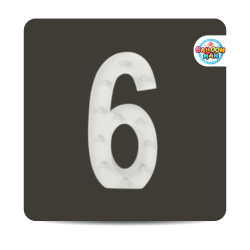 Number 6 Lighted Marquee
