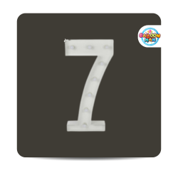 Number 7 Lighted Marquee