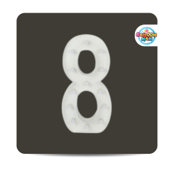 Number 8 Lighted Marquee