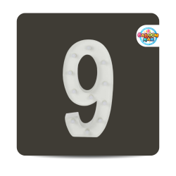 Number 9 Lighted Marquee