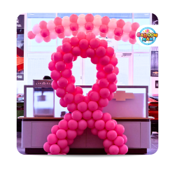 Breast Cancer Ribbon Sculpture