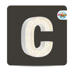 C Letter Lighted Marquee