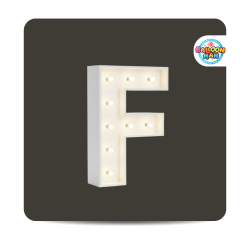 F Letter Lighted Marquee