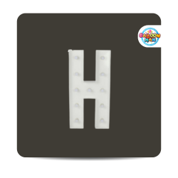 H Letter Lighted Marquee
