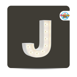 J Letter Lighted Marquee