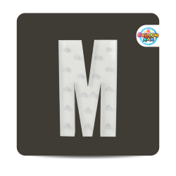M Letter Lighted Marquee
