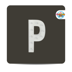 P Letter Lighted Marquee