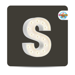 S Letter Lighted Marquee