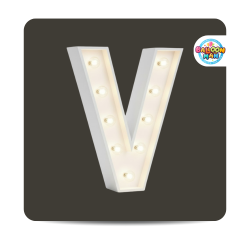 V Letter Lighted Marquee