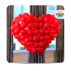 Large Puff Heart on Stand (7')