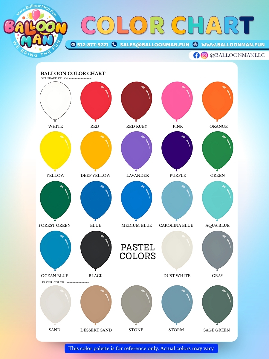 Balloon Man Color Guide