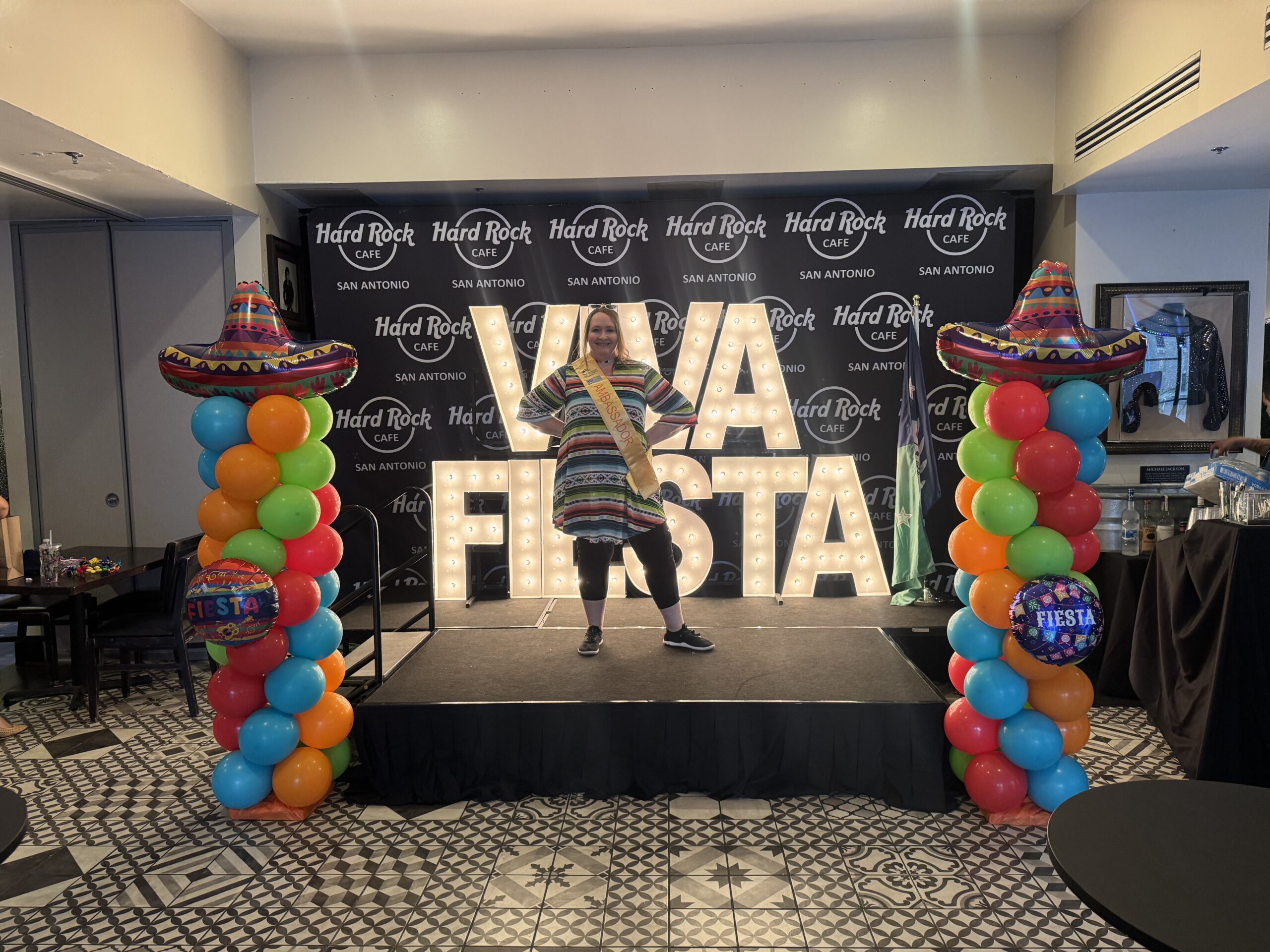 Fiesta balloon decor in San Antonio