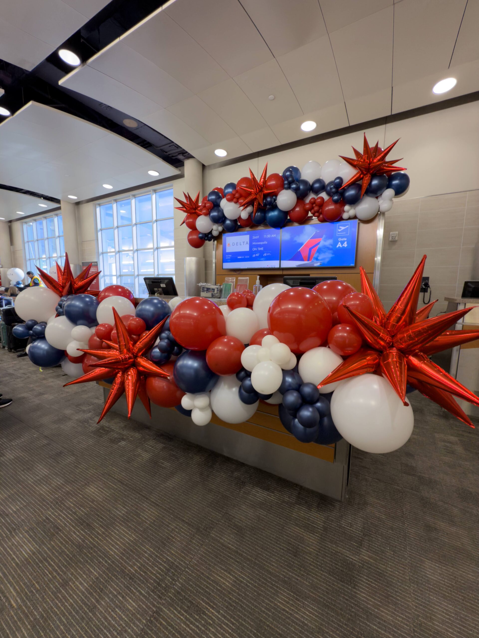 Organic balloon decor in San Antonio