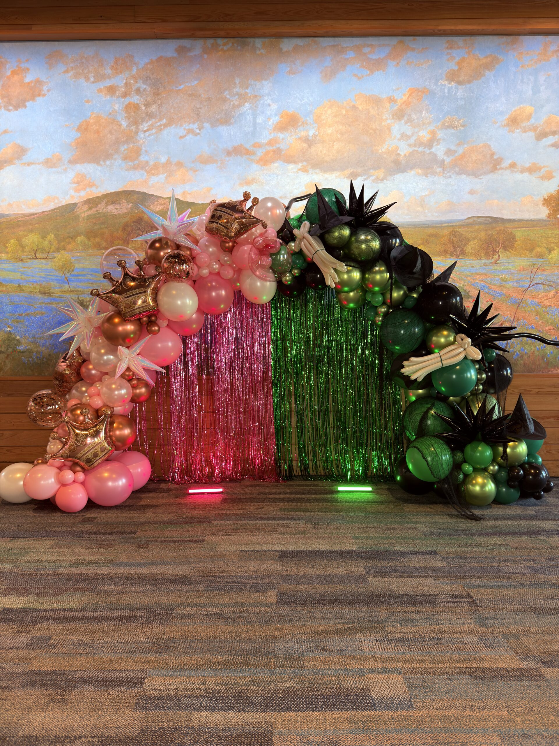 Balloon decor for a San Antonio movie premiere