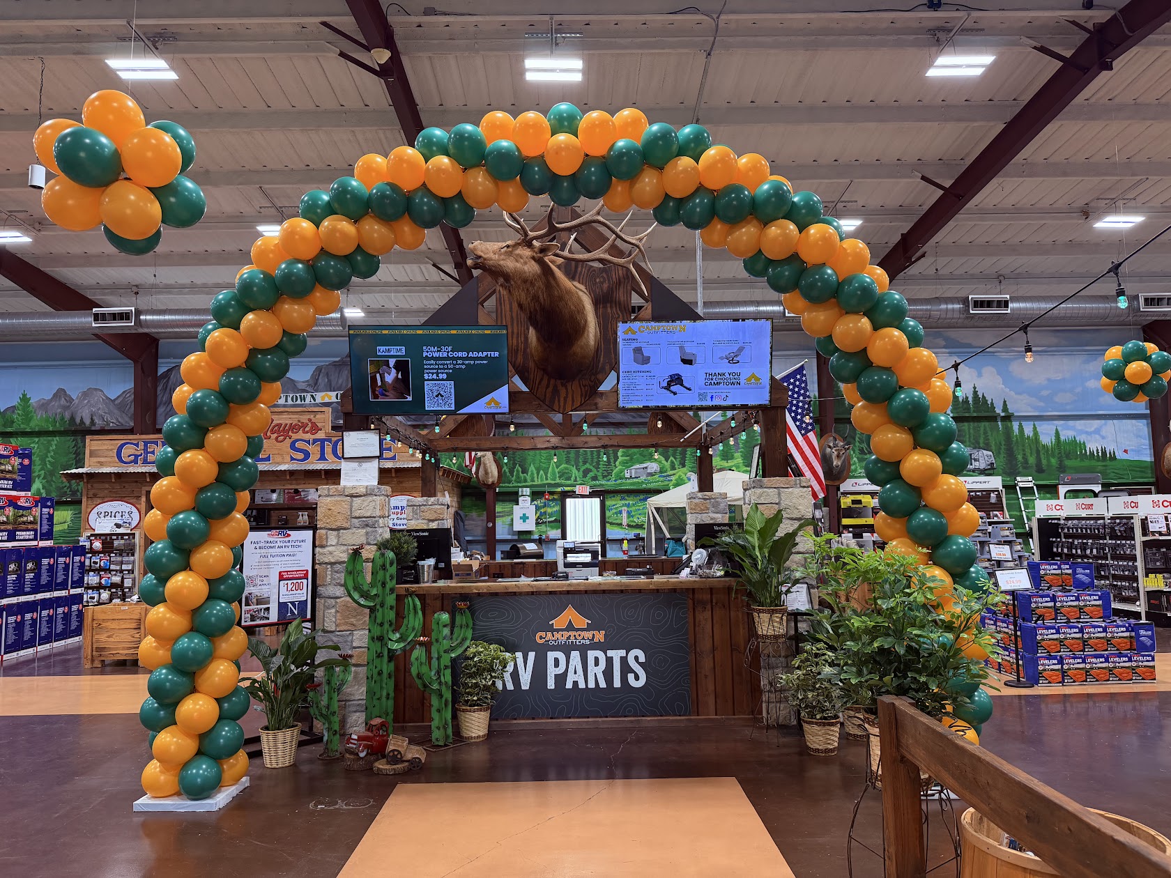 Professional balloon arch for a business event